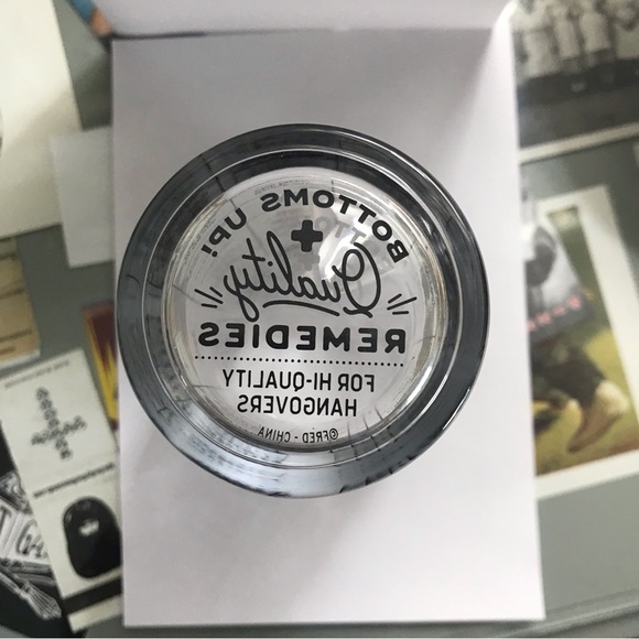 💥Bottoms Up Quality Remedies Hangover Recipe Pint Glass - Picture 3 of 3